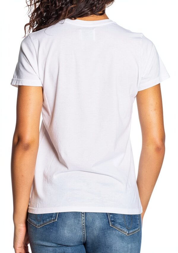 T-shirt femme MarqueX coton coupe régulière blanc-2