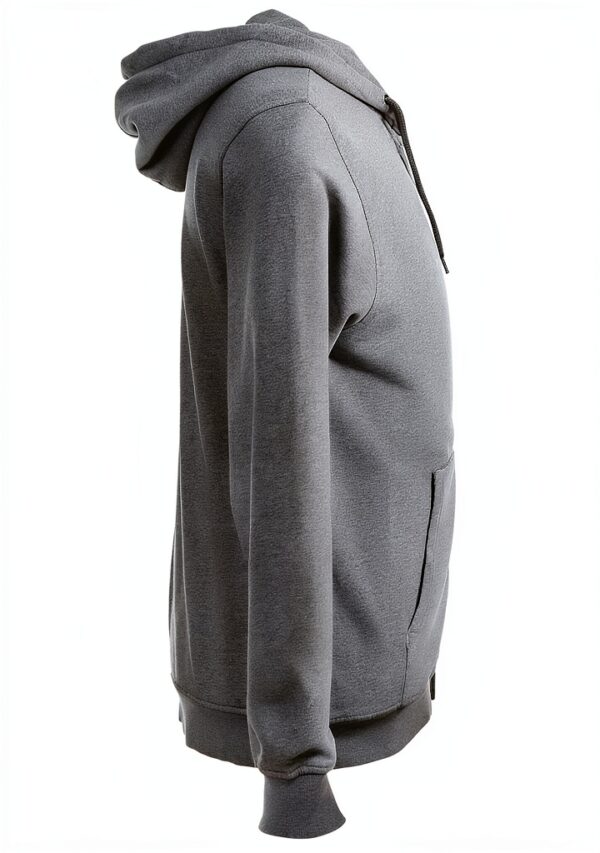 Colorful Standard Sweat à Capuche Zip Homme Gris L/XL – Bio pré-lavé-4