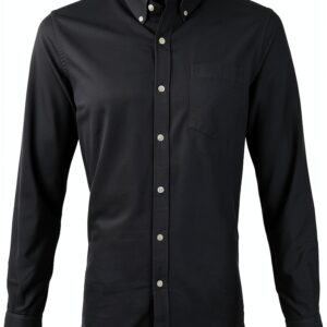Chemise bleu marine Colorful Standard coupe ajustée tissu respirant-0