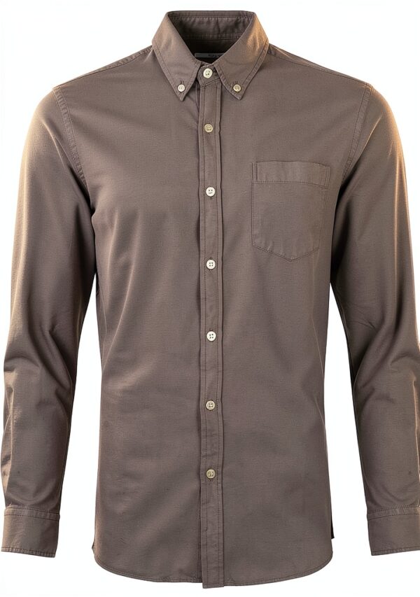 Chemise Storm Grey Colorful Standard – coupe ajustée, tissu respirant-0