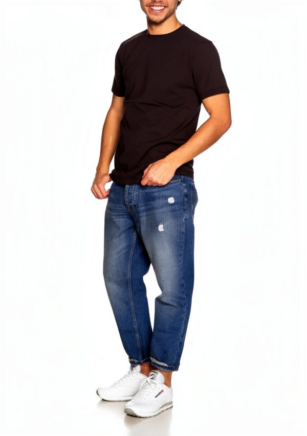 T-Shirt Homme Coton 100% Coupe Régulière Manches Courtes - Daily-3