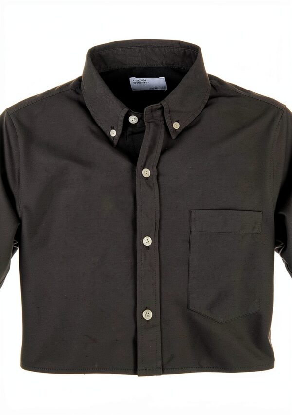 Chemise Donkergroen Colorful Standard Homme coupe ajustée respirant-1