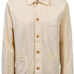 Colorful Standard Overshirt écru coton bio coupe droite 81626-0