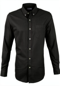 Chemise Donkergroen Colorful Standard Homme coupe ajustée respirant-0