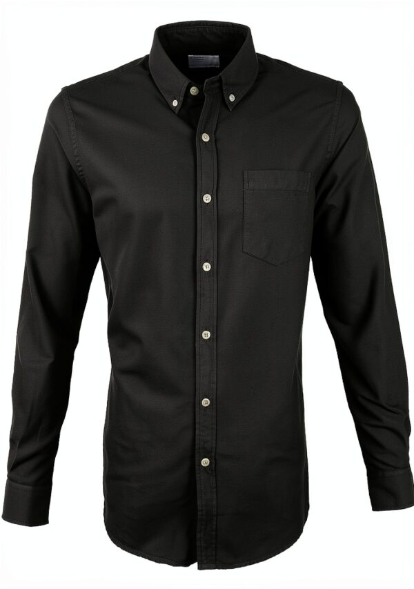 Chemise Donkergroen Colorful Standard Homme coupe ajustée respirant-0