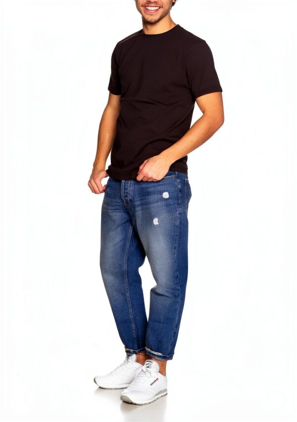 CotonPur T-shirt homme coupe régulière manches courtes en coton-3