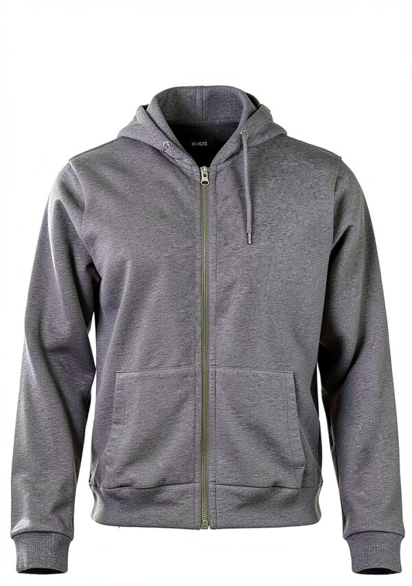 Colorful Standard Sweat à Capuche Zip Homme Gris L/XL – Bio pré-lavé-2