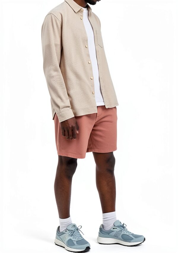 Short Classic Colorful Standard en Coton Rosewood Mist – Taille L-4