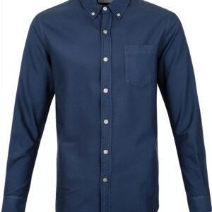 Chemise Colorful Standard bleu pétrole pour homme coupe moderne M-0