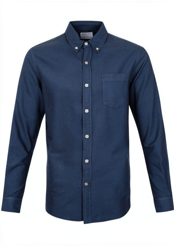 Chemise Colorful Standard bleu pétrole pour homme coupe moderne M-0