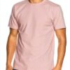 Colorful T-shirt homme organique XL rose délavé manches courtes-0