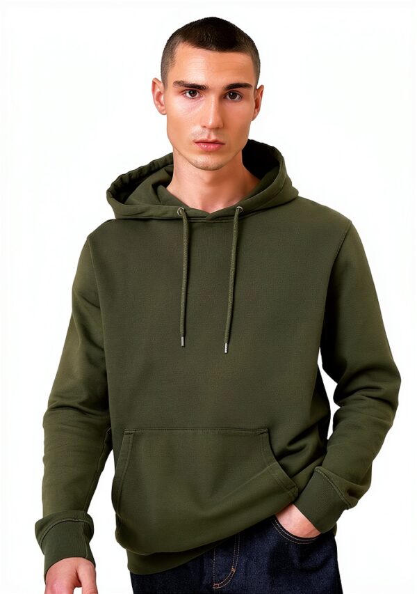 Colorful Standard Sweat à capuche en coton bio Seaweed Green M-1
