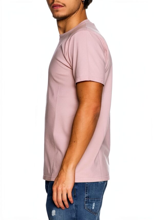 Colorful T-shirt homme organique XL rose délavé manches courtes-1