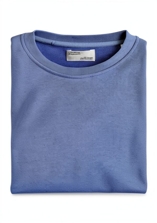 Sweatshirt Colorful Standard Homme Manche Longue Sky Blue Classic-1