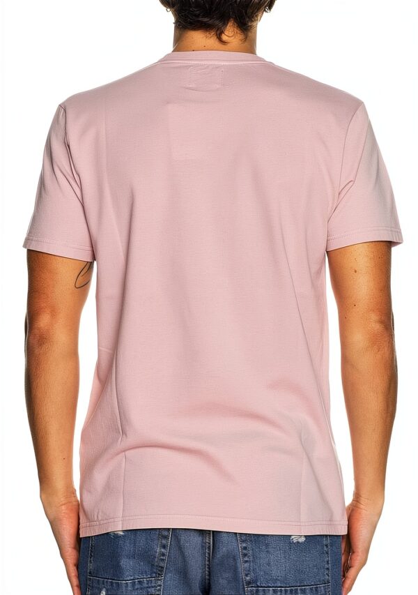 Colorful T-shirt homme organique XL rose délavé manches courtes-2