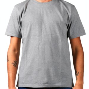 Colorful Standard T-shirt en coton bio gris heather – coupe courte-0