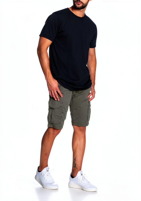 T-shirt en coton bio Colorful Standard – Marine S Taille S-3