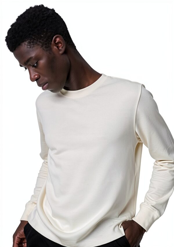 Sweatshirt col Rond Colorful Standard - Classic Organic Ivory White-1