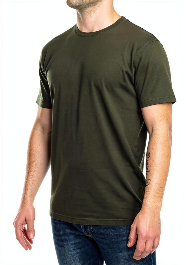 Colorful Standard CS1001 Seaweed Green T-shirt pour homme-1