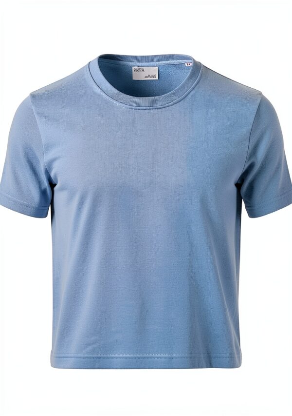 Sweat à col rond Colorful Standard en coton bio bleu ciel taille M-1