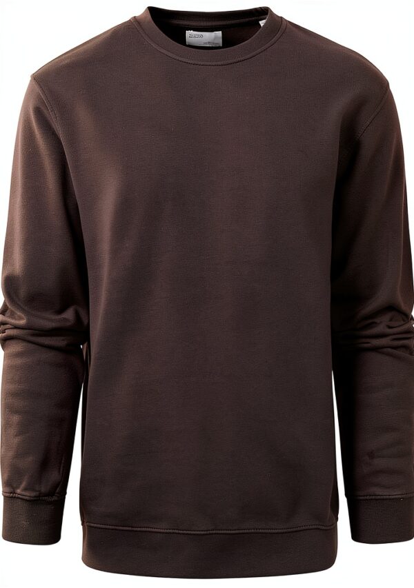 Pull Colorful Standard Marron Café Homme Coupe Droite Coton Bio-0
