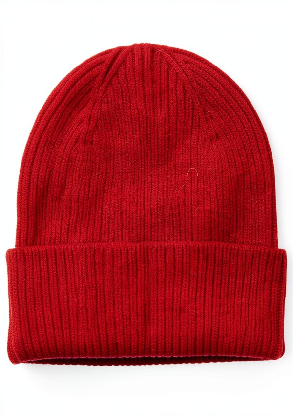 Colorful Standard Merino Wool Beanie Hat - Scarlet Red-2