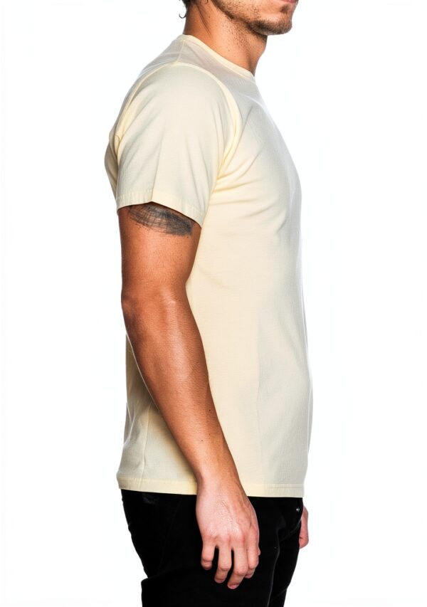 T-shirt Homme Colorful Standard Jaune Clair, 100% Coton, Taille M-1