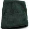 Chapeau bonnet en laine Merino vert émeraude Colorful Standard-1