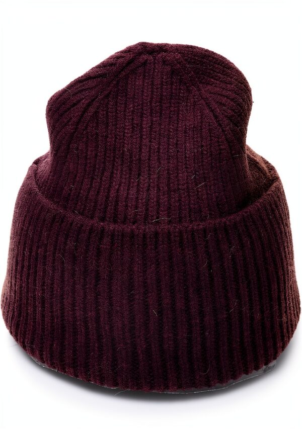 Colorful Standard Merino Wool Beanie Hat - Oxblood Red-0