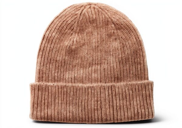 Chapeau bonnet en laine Merino Colorful Standard gris chiné-1