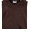 Pull Colorful Standard Marron Café Homme Coupe Droite Coton Bio-1