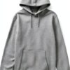 Pullover à capuche classique en coton organique, taille XXL, gris-0